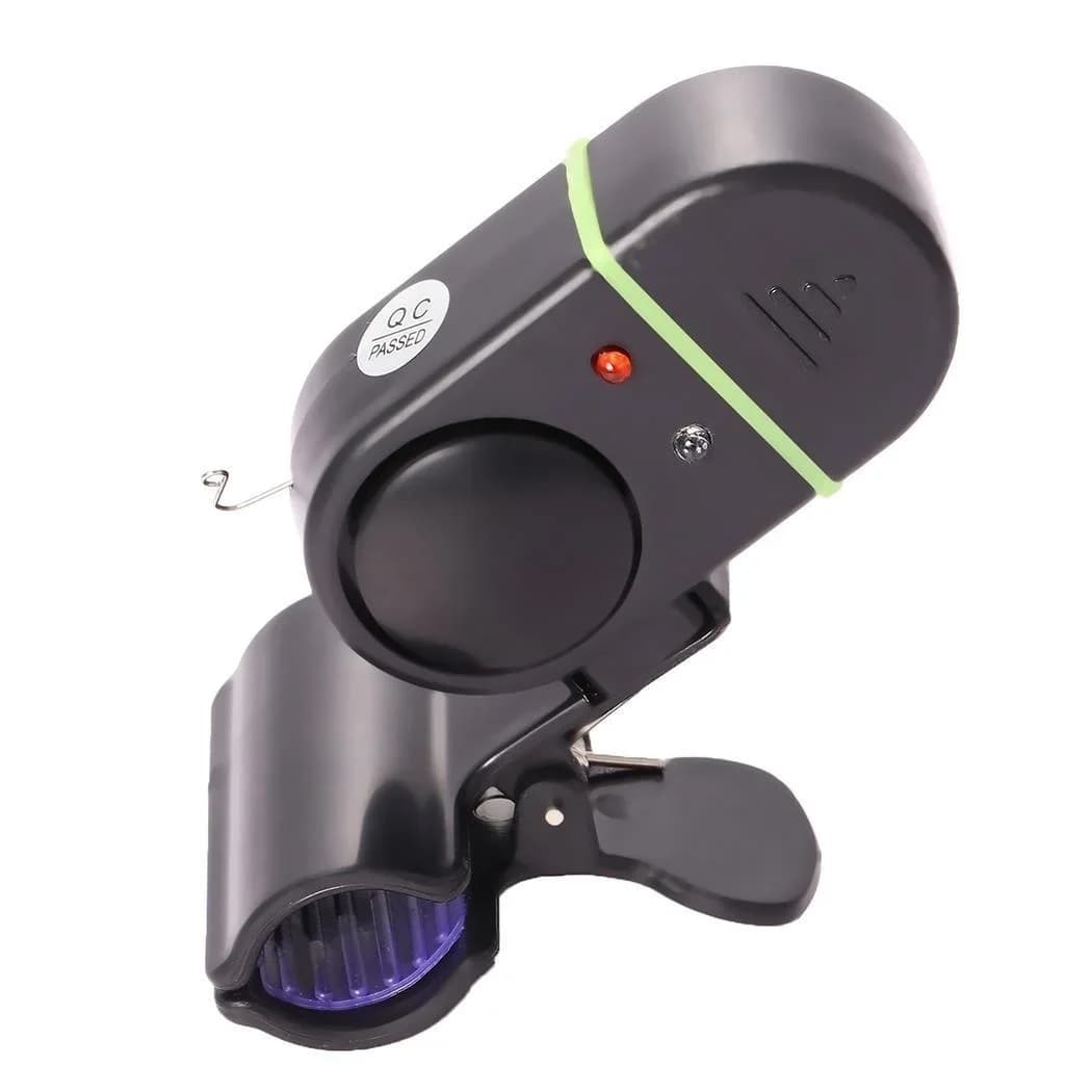 Cloche alarme sonore avec LED pour canne à pêche - Indicateur de touches à clip souple pour extérieur