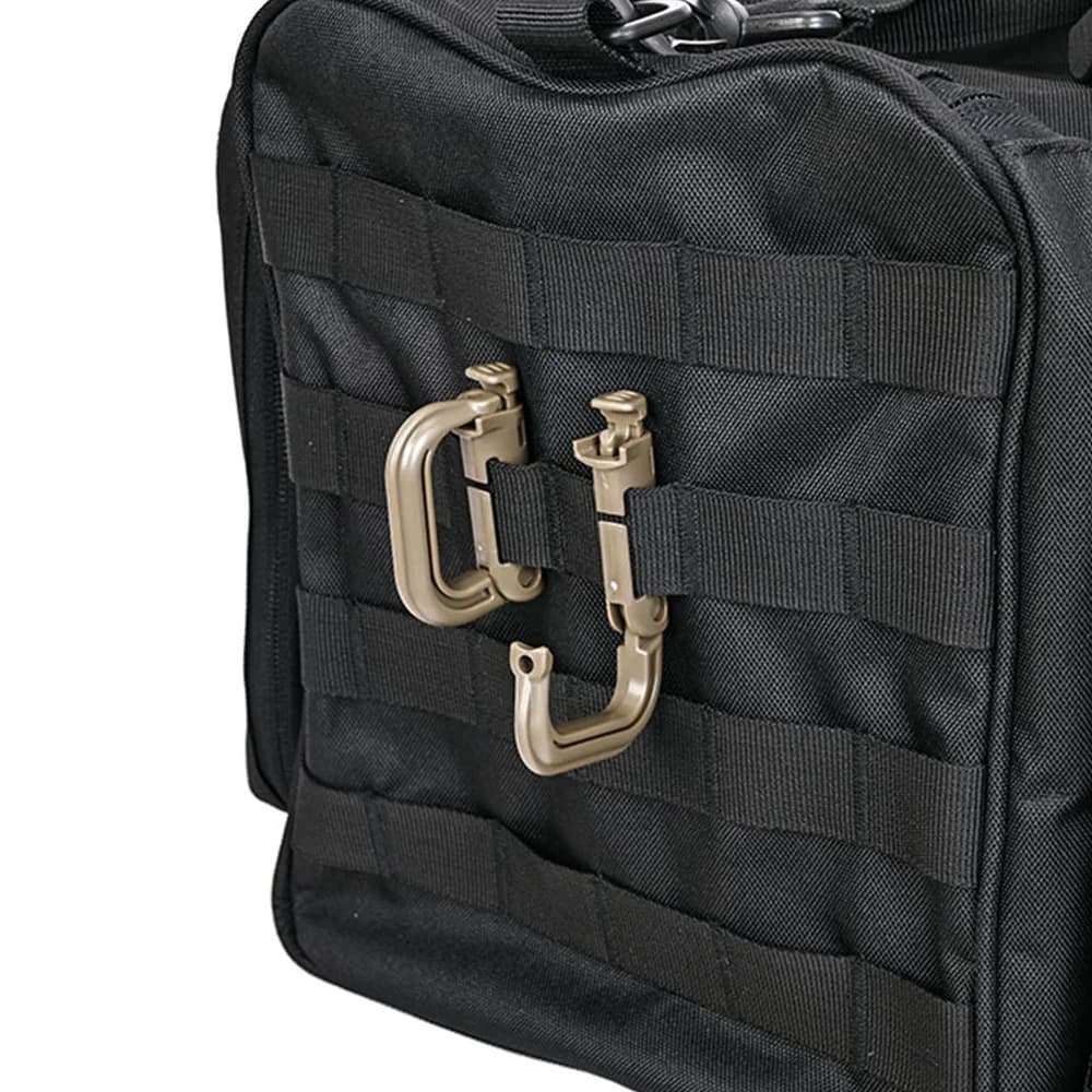 Anneaux de verrouillage tactiques D-Lock 2 pièces - Attaches Molle pour sacs et gilets de pêche