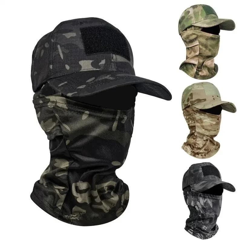 Casquette balaclava camouflage pêche - Protection solaire intégrale pêche randonnée chasse sport