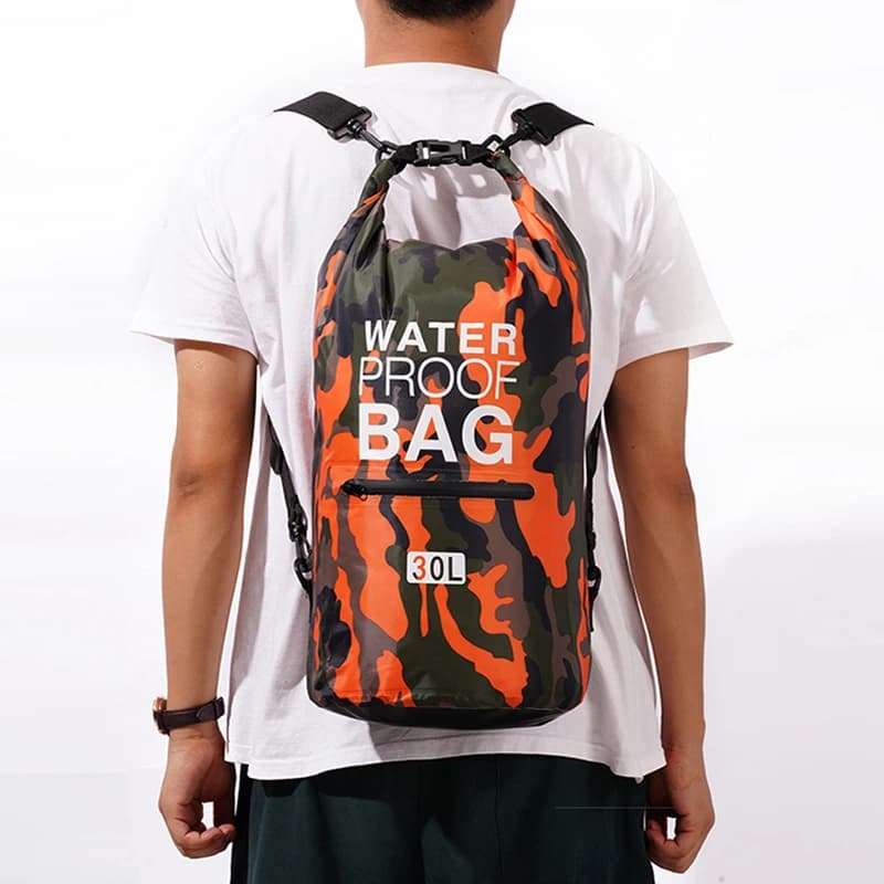 Sac à dos étanche 30L 15L poche séparation humide kayak bateau natation sports extérieurs XAZ9