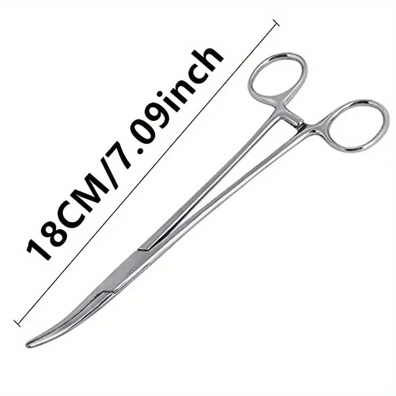 Pince dégorgeoir courbée acier inoxydable F04 accessoires pêche extraction hameçons équipement sport