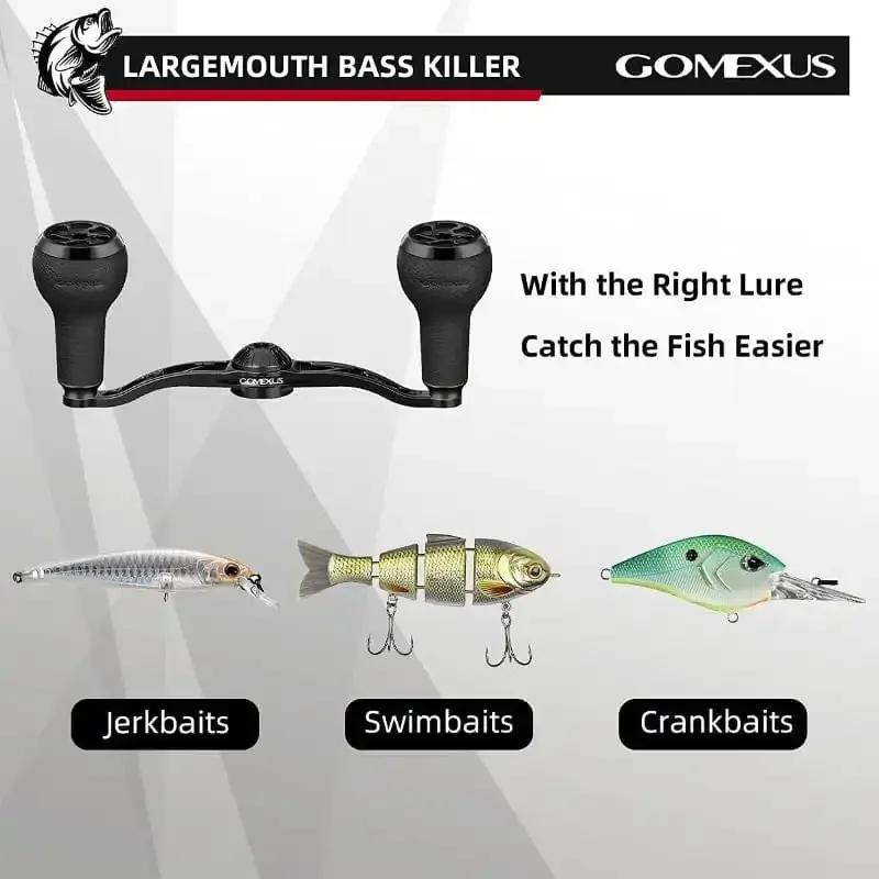 Poignée de moulinet Gomexus TPE 27mm pour Shimano Daiwa, knob confort antidérapant pour pêche humide
