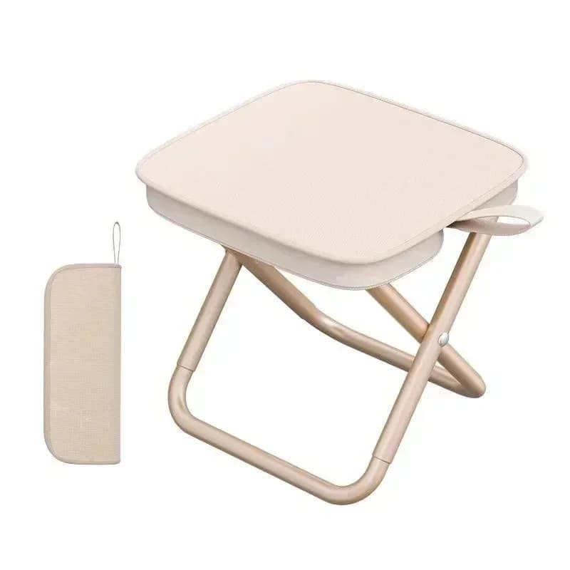 Tabouret pliant camping avec sac de rangement - Siège pêche portable pour plage et pique-nique