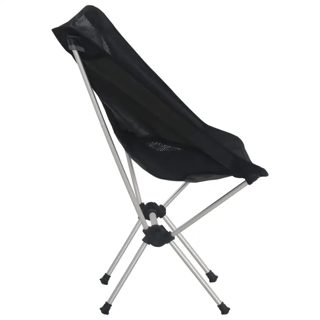 Lot 2 chaises camping pliantes avec sac aluminium léger pour pêche, chasse et voyage