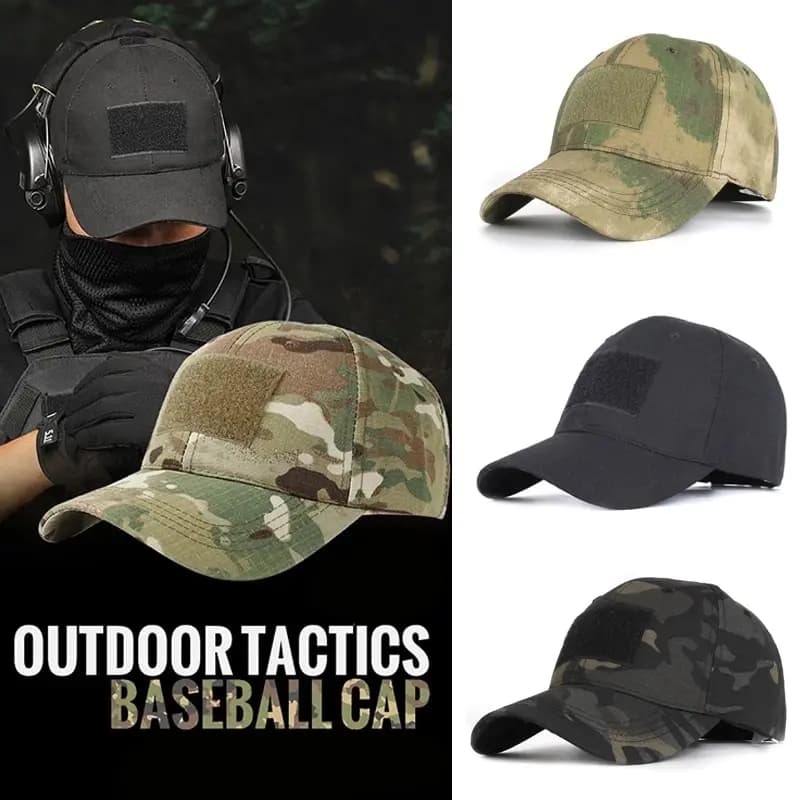 Casquette baseball camouflage ajustable pour pêche outdoor - Modèle sportif cool