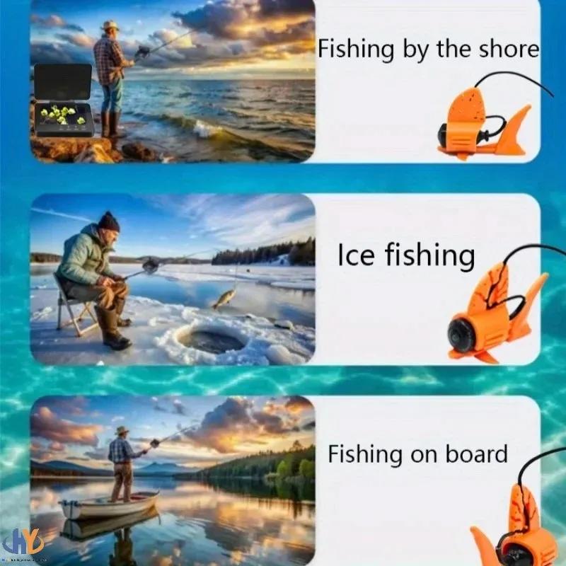 Caméra de pêche sous-marine HD 4,3 pouces - Affichage pour sondeur visuel, idéale pêche extérieure et sur glace