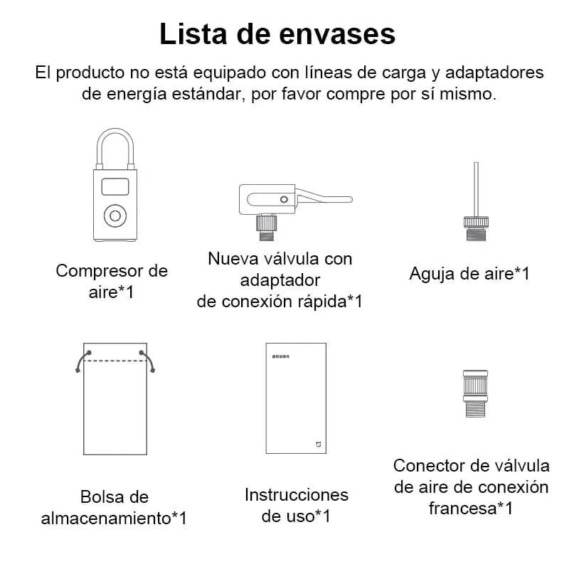 Pompe à Air Électrique Portable Xiaomi Mijia - Gonfleur Intelligent avec Détection de Pression Numérique pour Pneus