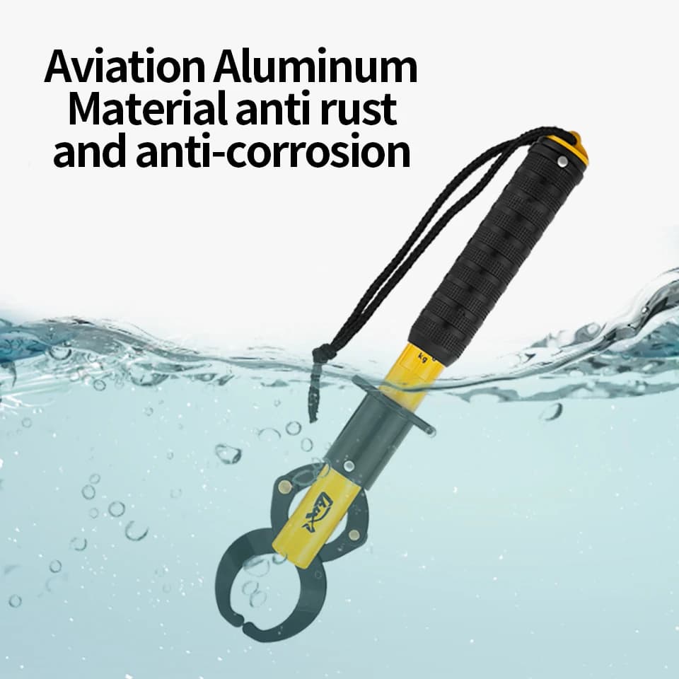 Pince de contrôle et pesée pour poissons LINNHUE - Gripper pêche avec système de verrouillage