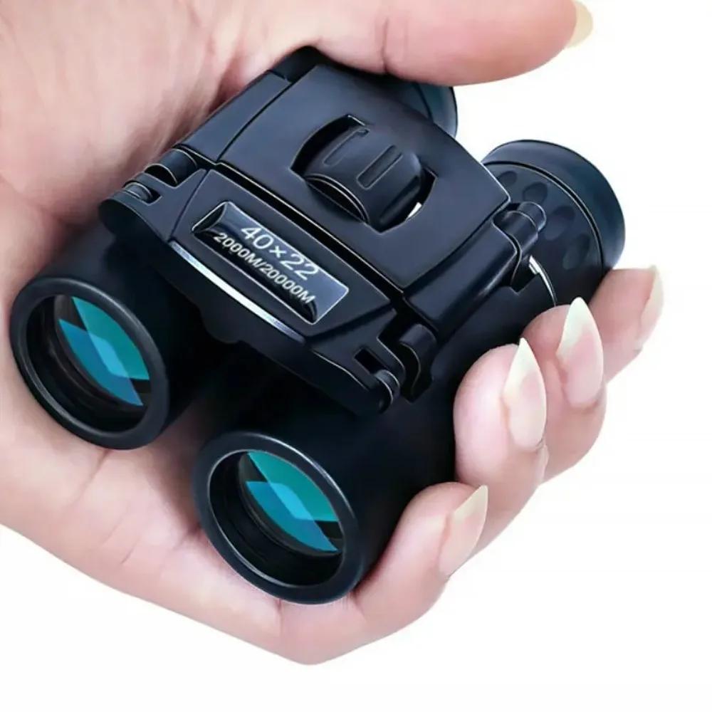 Nouvelles jumelles compactes 40x22 BAK4 pour pêche - Portée 2000m pliables et légères
