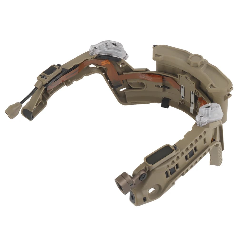Rail modulaire ARC avec boîtier batterie LED - Éclairage signal casque pêche nocturne
