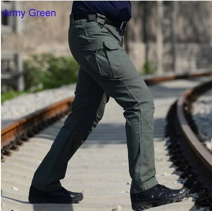 Pantalon militaire pêche tactique SWAT multi-poches pour homme travail sécurité uniforme