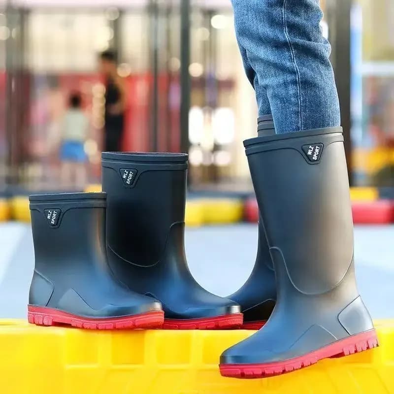Bottes de pêche hautes lacées imperméables antidérapantes chaudes pour hommes extérieur