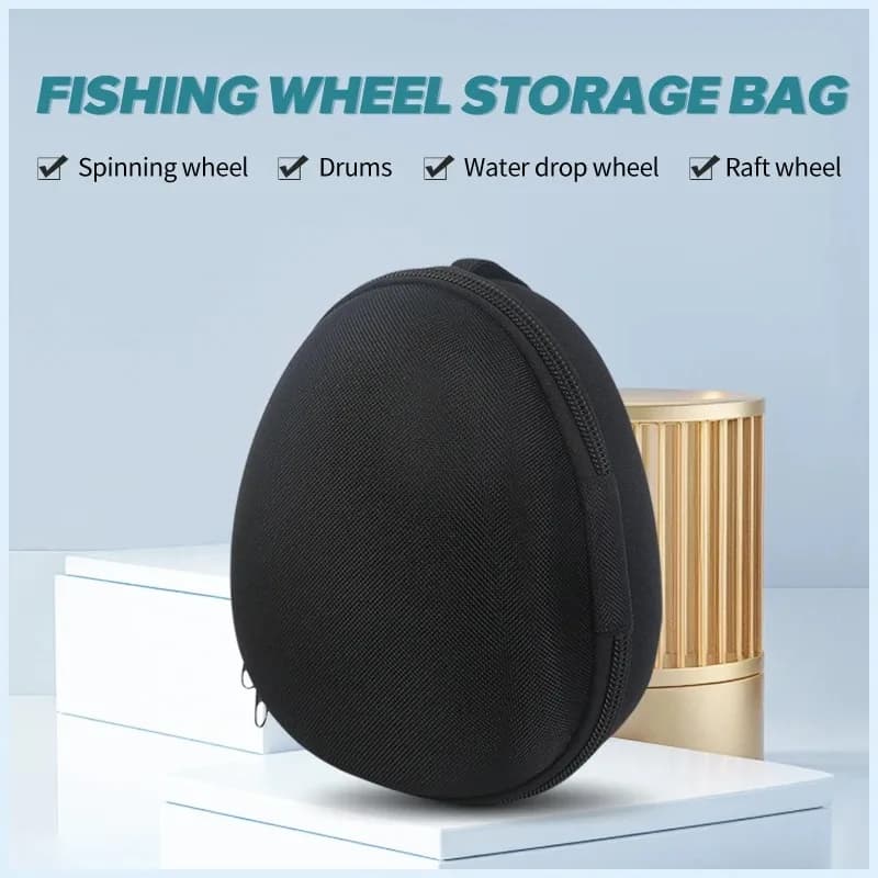Sac de transport pour moulinet de pêche EVA portable étui couverture boîte accessoires
