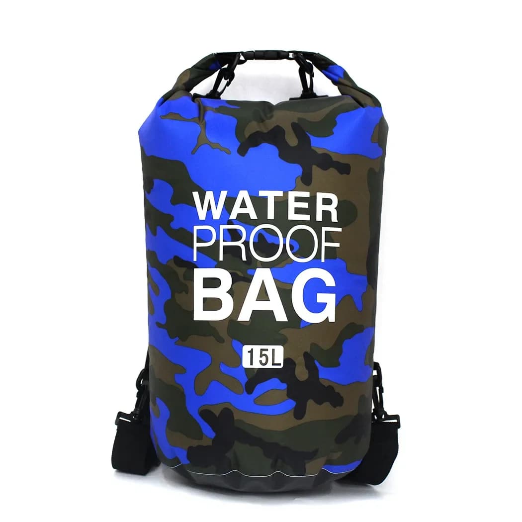Sac étanche camouflage PVC 2-30L portable - Sac pêche rafting trekking rivière étanche et discret