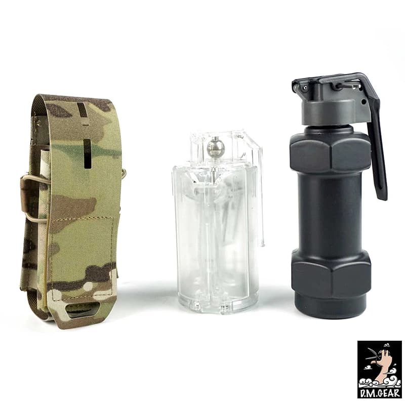 Poche tactique grenade fumigène leurre pêche MOLLE rangement accessoires équipement airsoft