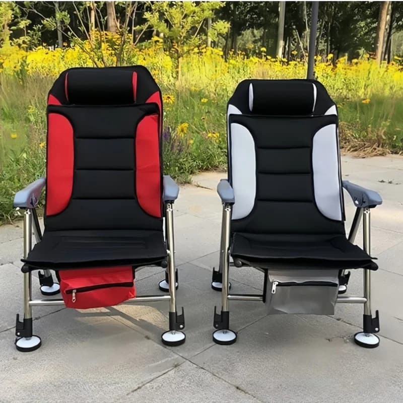 Chaise de pêche pliable et rétractable Outdoor - Siège portable pour camping et plage - Équipement pêche