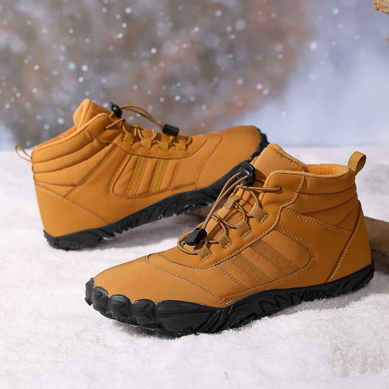 Chaussures hiver imperméables unisexe pêche - Bottes neige doublées fourrure chaude randonnée