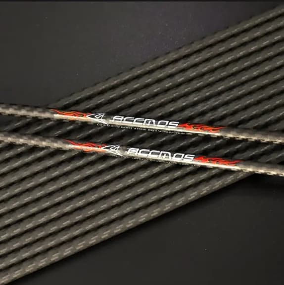 Fûts flèches carbone 3K ACCMOS 33 pouces spine 200-500 - DIY chasse pêche archerie France