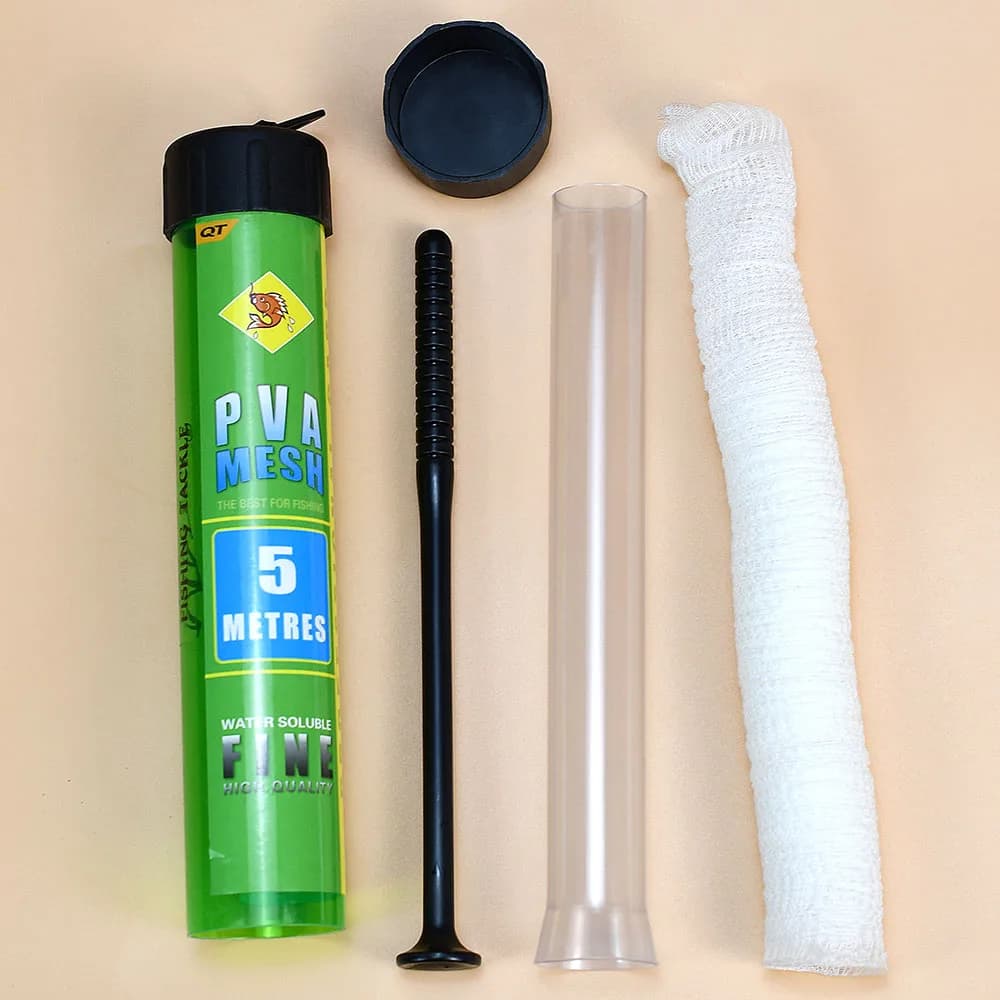 Filet tube PVA 5M soluble eau mailles étroites pour amorçage carpe feeder lures