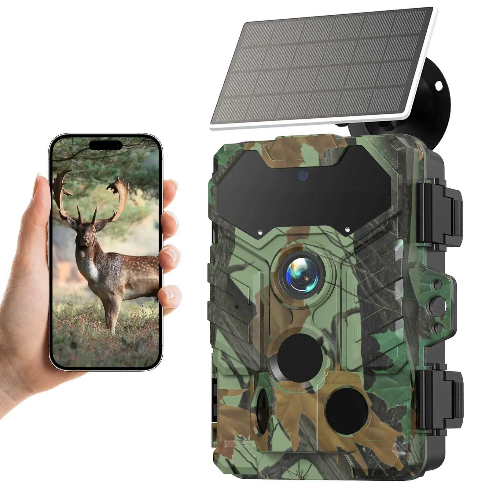 Caméra 4G chasse étanche 8K haute définition solaire batterie 10000mAh faible consommation