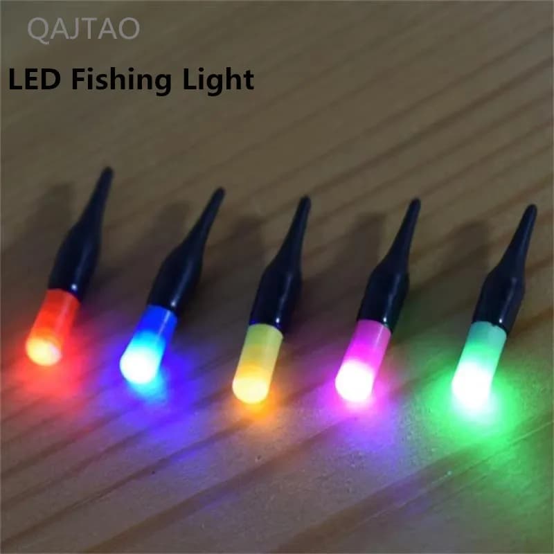 5 queues lumineuses LED pour flotteurs de pêche - bâtons luminescents à changement de couleur