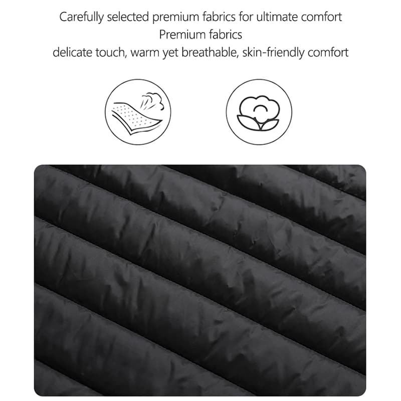 Gilet chauffant homme et femme 16 zones chauffantes hiver veste chauffage constant sans batterie