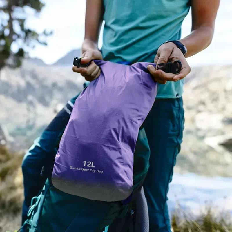Sac étanche ultra-léger 3L à 35L rafting kayak natation randonnée aquatique rangement vêtements secs
