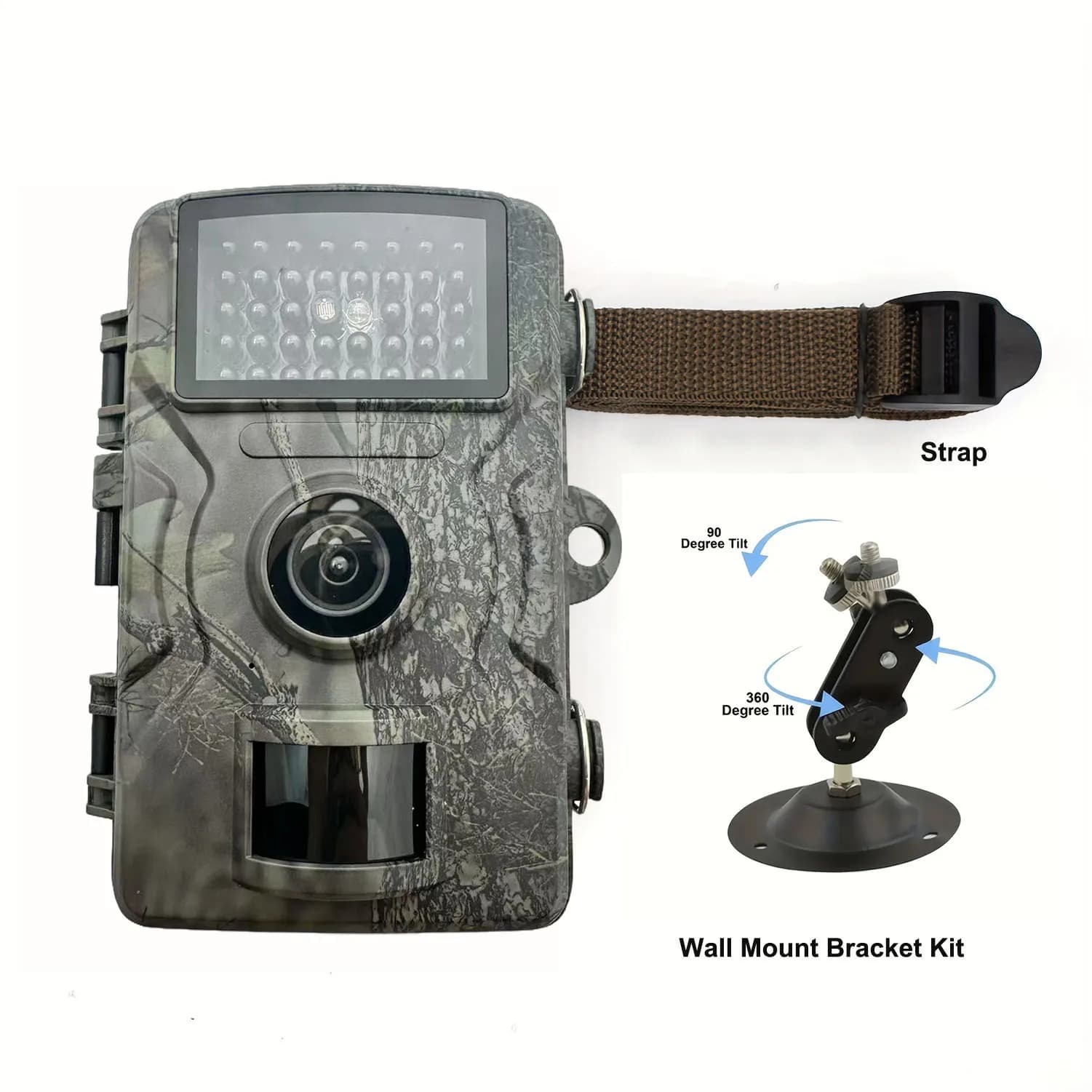 Caméra de piste IP66 étanche avec vision nocturne infrarouge pour surveillance continue de la faune aquatique