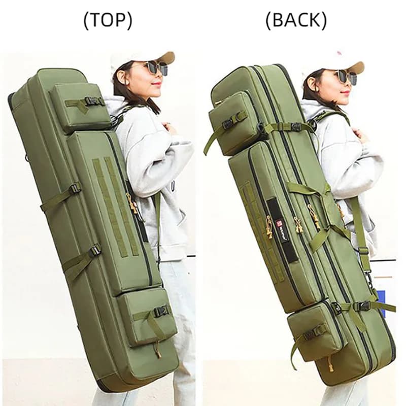 Sac de transport pour cannes à pêche 70-130cm étanche multifonction avec compartiment moulinet XA203G