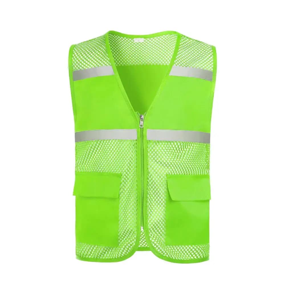 Veste de sécurité pour la pêche sans manches respirante avec filet et logo personnalisable