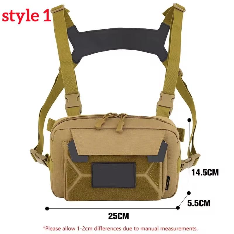 Gilet de pêche camouflage avec poches à leurres - Sac utilitaire poitrine pour pêche et randonnée