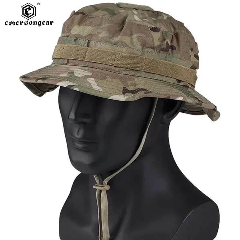 Chapeau boonie multicam pêche chasse respirable bucket hat tactique protection solaire été