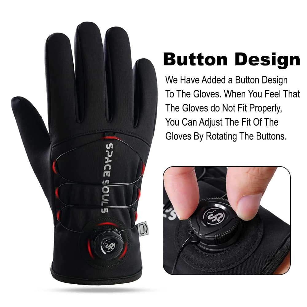 Nouveaux gants d'hiver unisexes coupe-vent écran tactile pêche running ski vélo