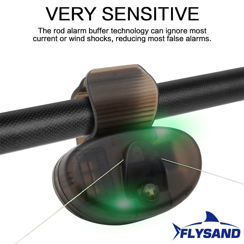Alarme de touche électronique sensible pour carpe - Haute sensibilité avec indicateur LED pêche nocturne