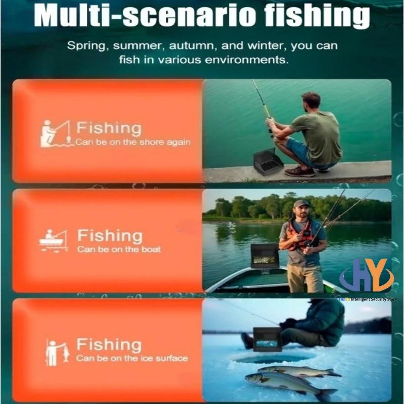 Caméra sous-marine finder pêche eau trouble visible 100m vision nocturne waterproof ultra-claire 4.3/5 pouces