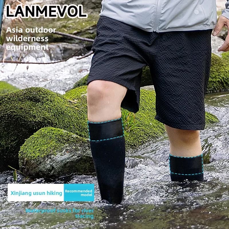 Chaussettes hautes étanches genou - Imperméables pour randonnée aquatique, pêche et ski