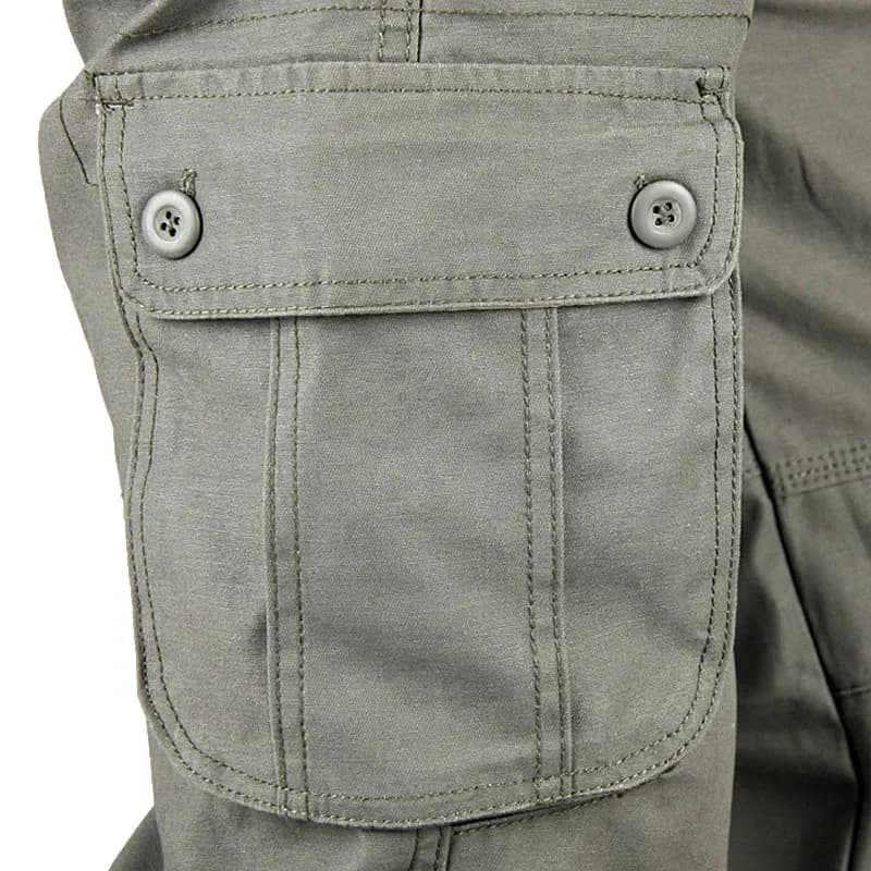 Pantalon cargo militaire ample multi-poches homme - Vêtements pêche pratique
