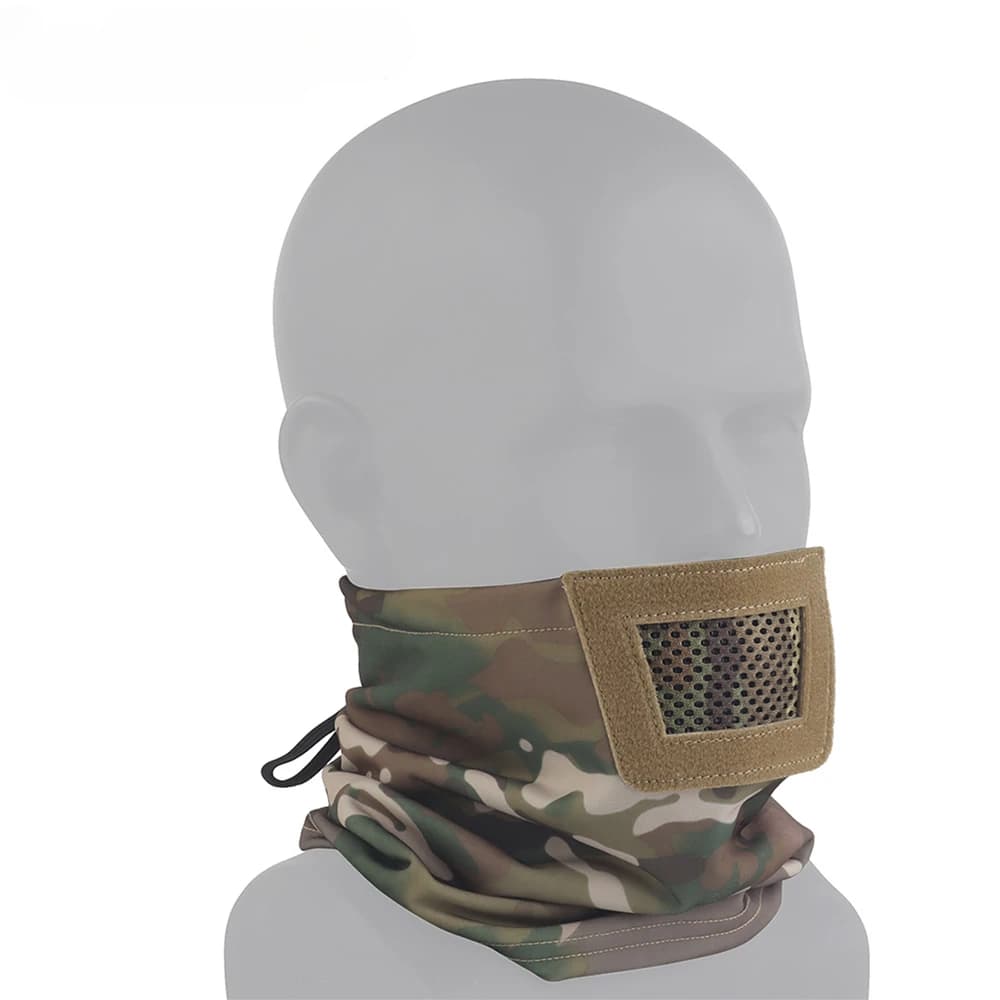 Masque chevalier pliable protection - Demi-face mesh pêche sport outdoor respirant