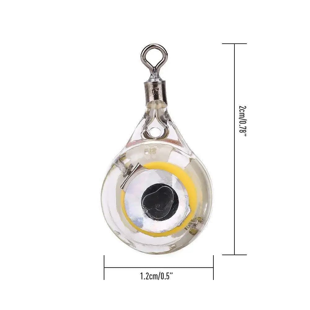 10 lampes LED sous-marines pour attirer calamar et poisson, leurre lumineux forme d'oeil pour pêche en profondeur