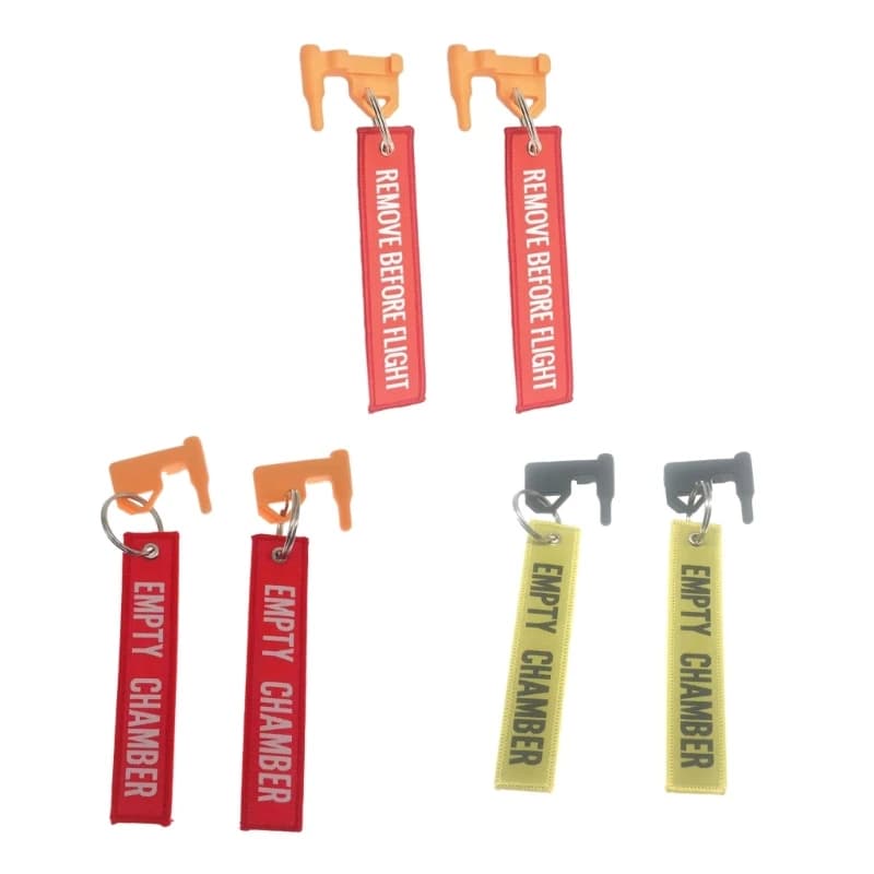 Fanions de sécurité légers 9mm - Indicateurs chambre vide pour stands tir et pêche