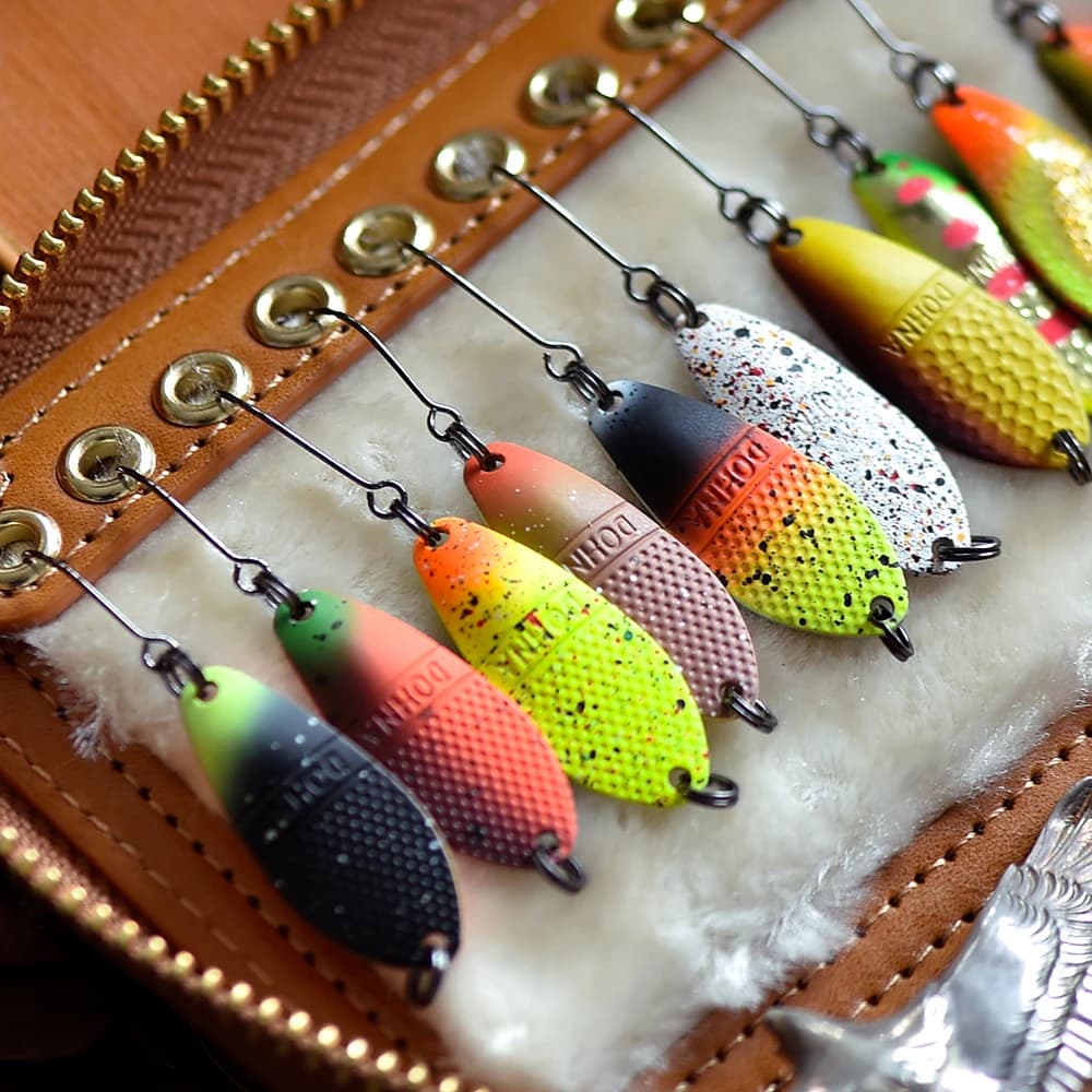 Leurre cuillère métal stream 3g 30mm pour truite perche ombre et saumon pêche en rivière
