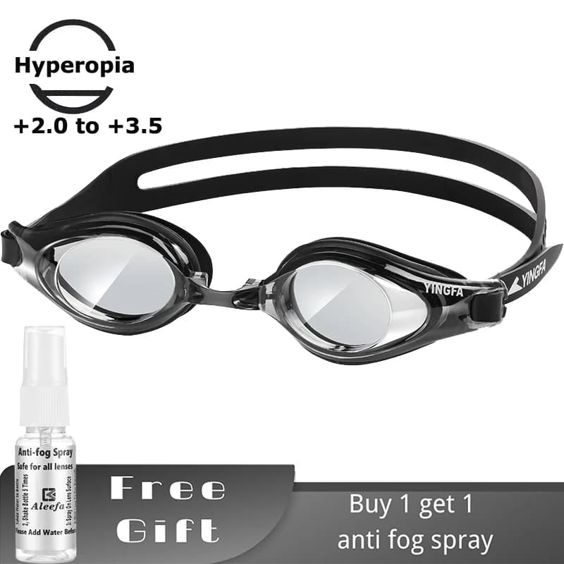 Lunettes de natation presbyte +2.0 à +3.5 - Hyperopie lecture anti-buée - Homme femme adulte