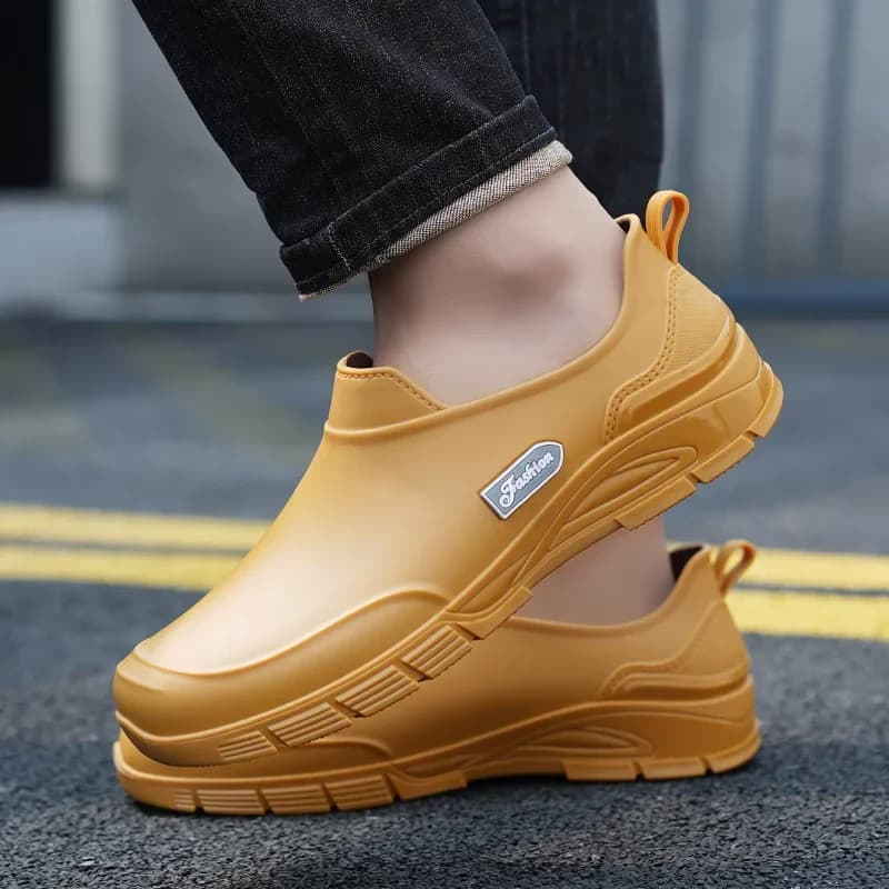 Bottes de pluie homme mode courtes antidérapantes extérieur résistantes chef construction