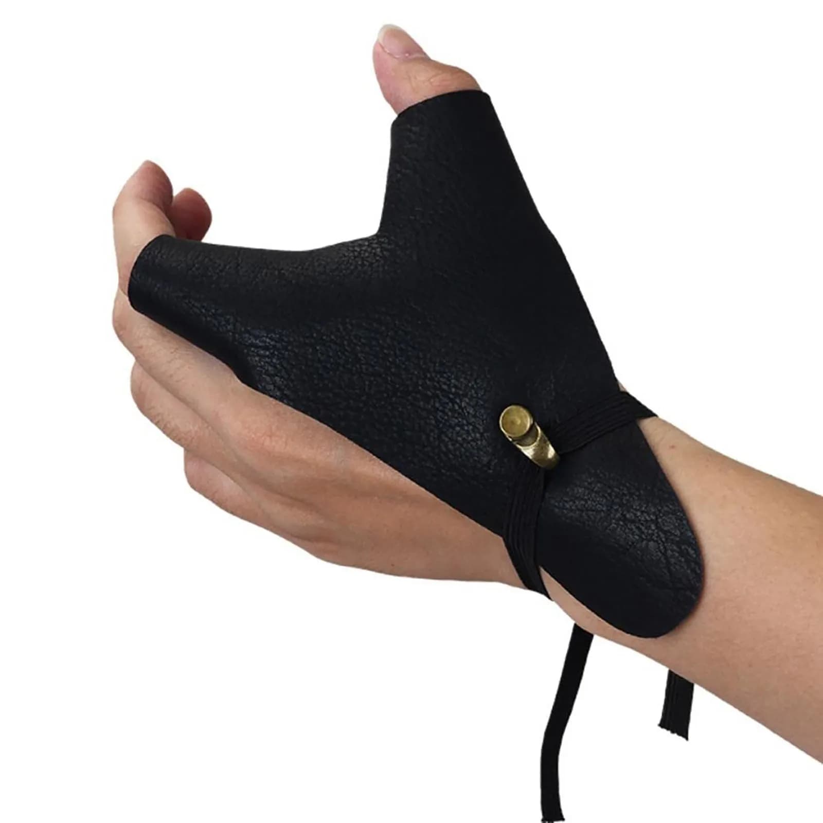 Brassards pêche cuir PU durable fronde catapulte - Protection main gauche droite tir pratique