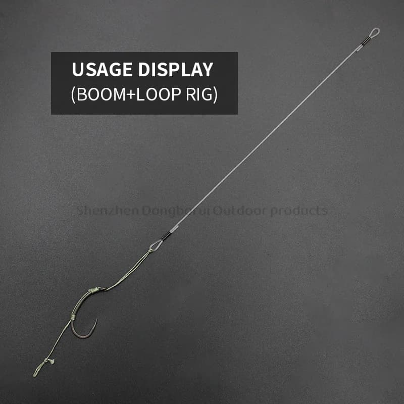 3 montages carp fishing prêts à l'emploi - rigs boucles avec hameçons KLOR tailles variables