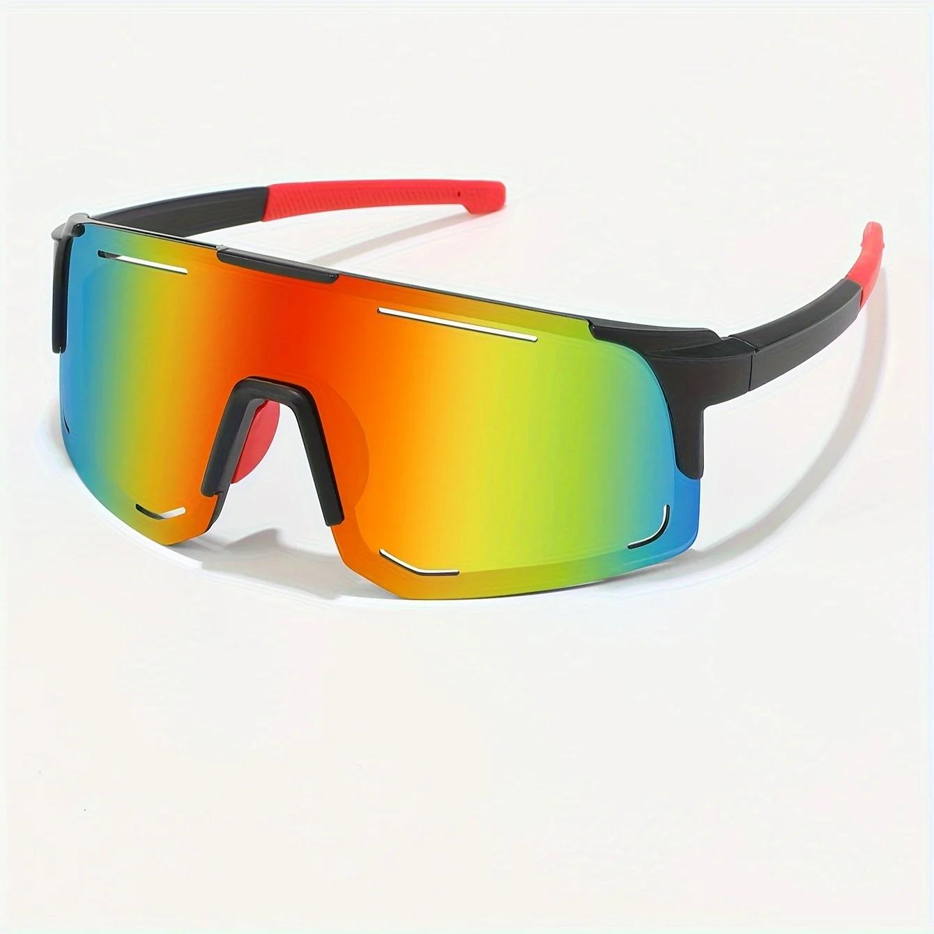 Lunettes de sport enveloppantes pêche cyclisme ski grand format protection UV400 unisexe