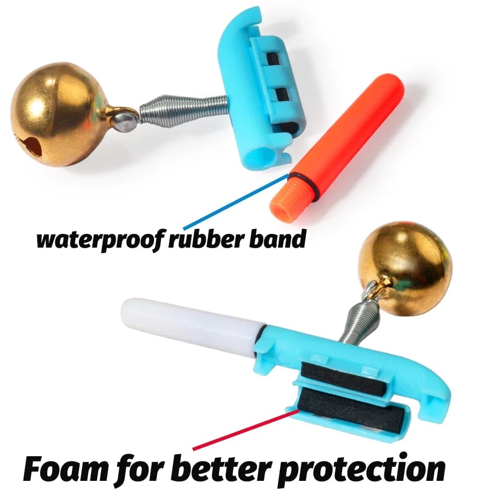Lampe alarme pêche LED rechargeable USB - bâton lumineux clip canne pêche nocturne