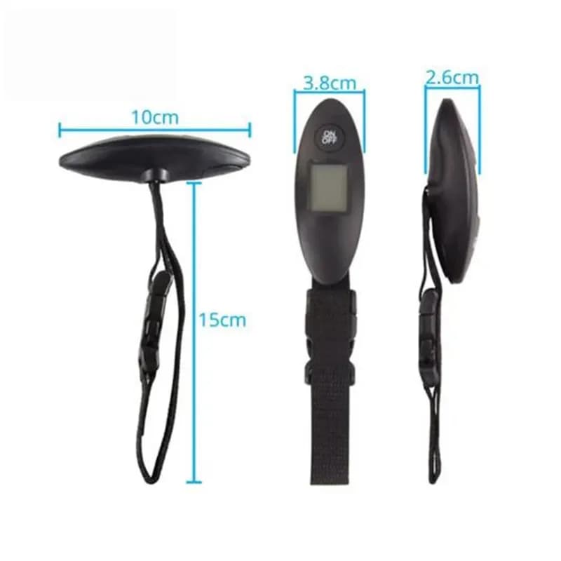 Pèse-bagages électronique LCD 40kg précision 100g portable crochet pêche balance voyage compacte