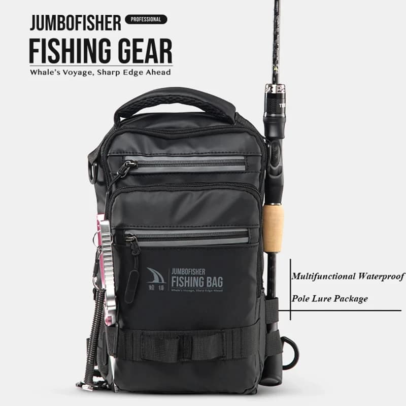 Sac à dos pêche léger tactique multifonction avec boîte à matériel intégrée