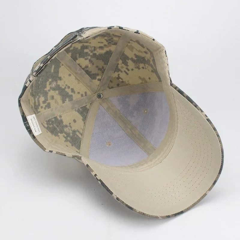 Casquette tactique camouflage protection solaire - Chapeau pêche chasse réglable homme militaire